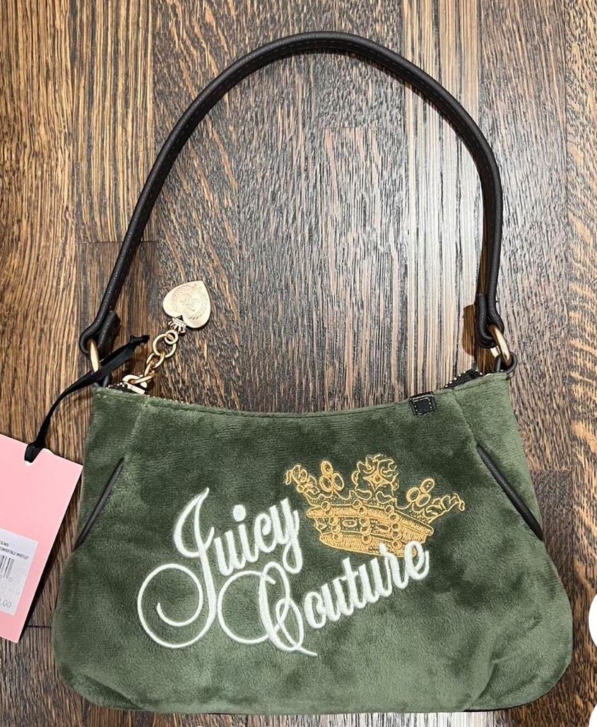 juicy couture green wristlet or teen bag. 