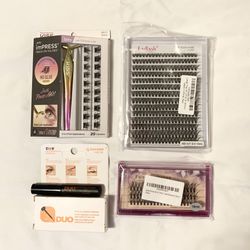New Assortment Of Unopened Lashes And Duo Lash Glue