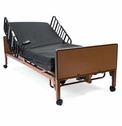 Full Electric Hospital Bed with Mattress and Rails