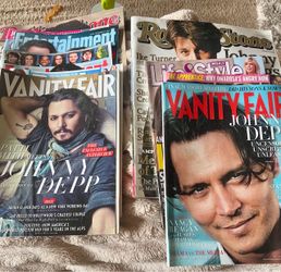 Magazines with Johnny depp articles in them