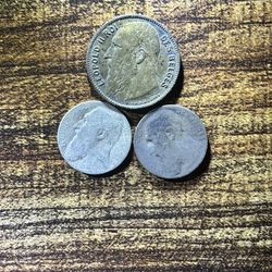Belgium silver coins
