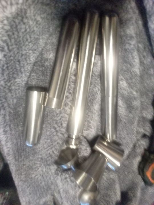 This Is A Hip Flask With Two Shot Glasses Two Funnels And Two Airtight Cigar Containers