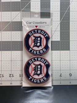 Detroit Tigers Car Coasters Set of 2