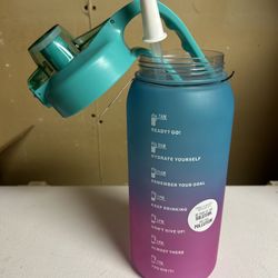 Large plastic "countdown" water bottle brand new 