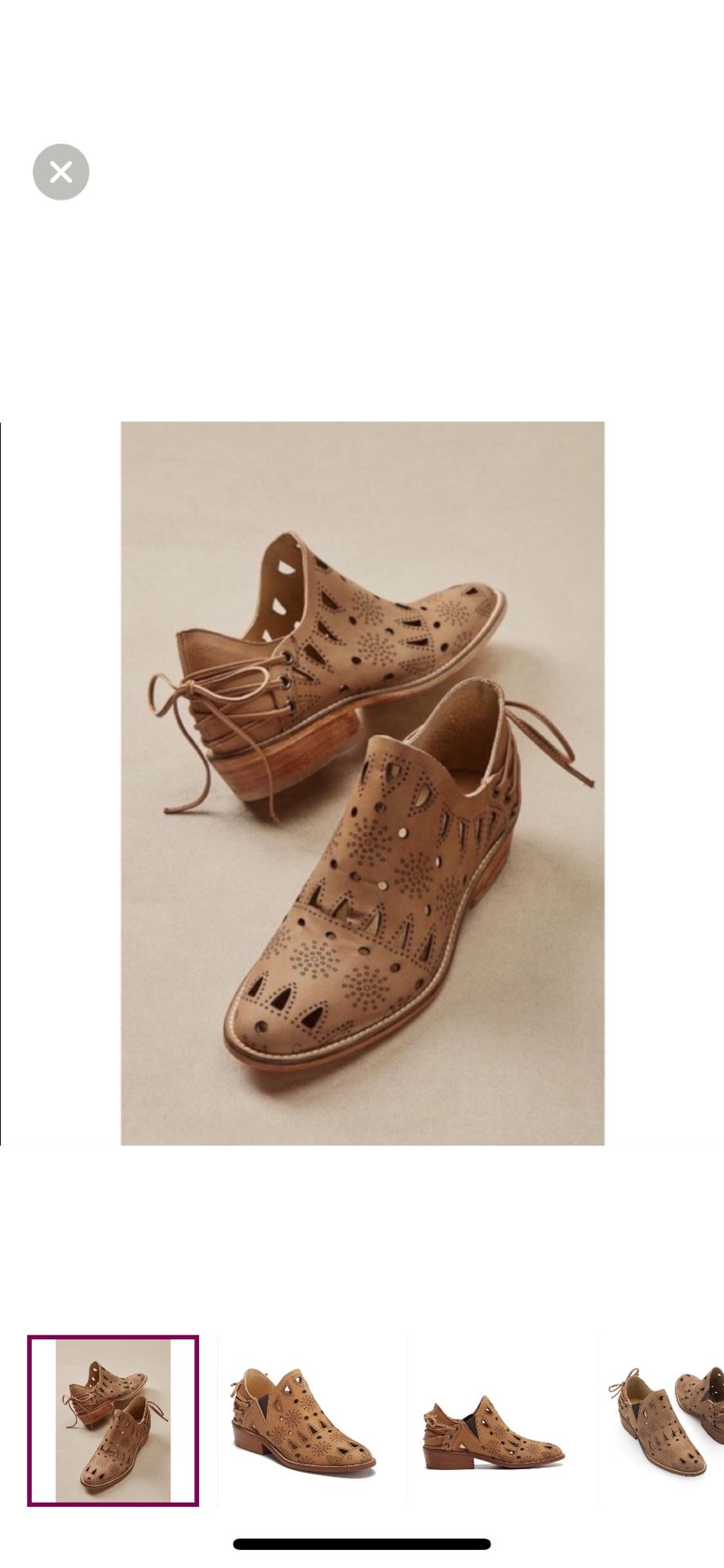 Musse & Cloud Coolise Laser Cut Ankle Booties Anthropologie