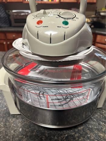 NEW~MAGIC CHEF 3-GALLON GLASS BOWL CONVECTION OVEN Complete with accessories