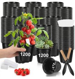 1200 Plastic Pots 1 Gallon Nursery Plants