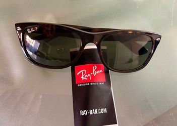 New Wayferer Classic Sunglasses, Polished Tortoise Frame, Green Polorized Lenses