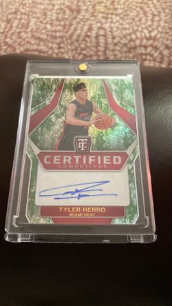 Certified and Signed Tyler Herro Card