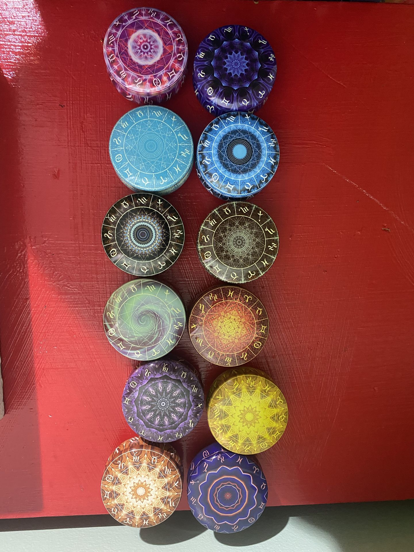 Set Of Assorted Astrological Candle