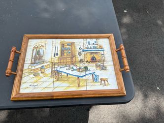 portugal wood panel tray