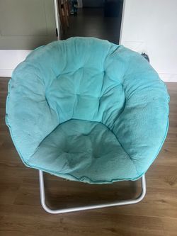 Turquoise moon chair