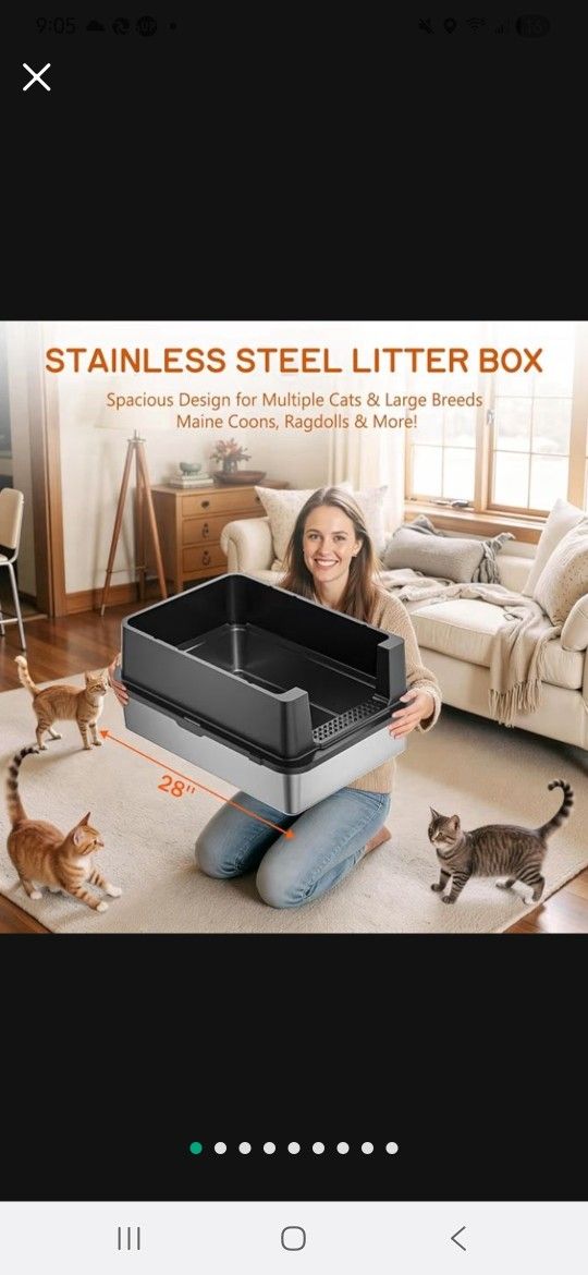 Stainless Steel Cat Litter