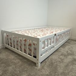 Twin Size Bed Frame With Mattress 