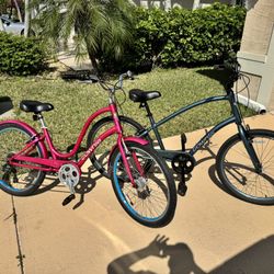 His And Hers Townie Beach Cruisers 