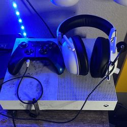 Xbox One S With controller and games