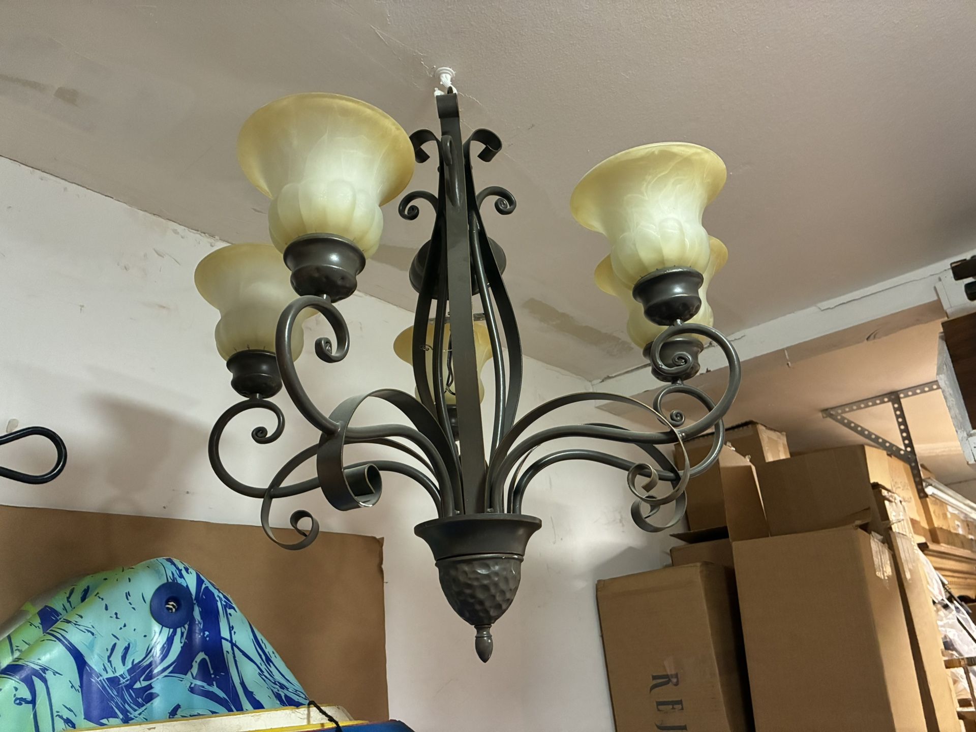 Bronze 5-Light Chandelier