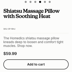 Shiatsu Massage Pillow with Soothing Heat