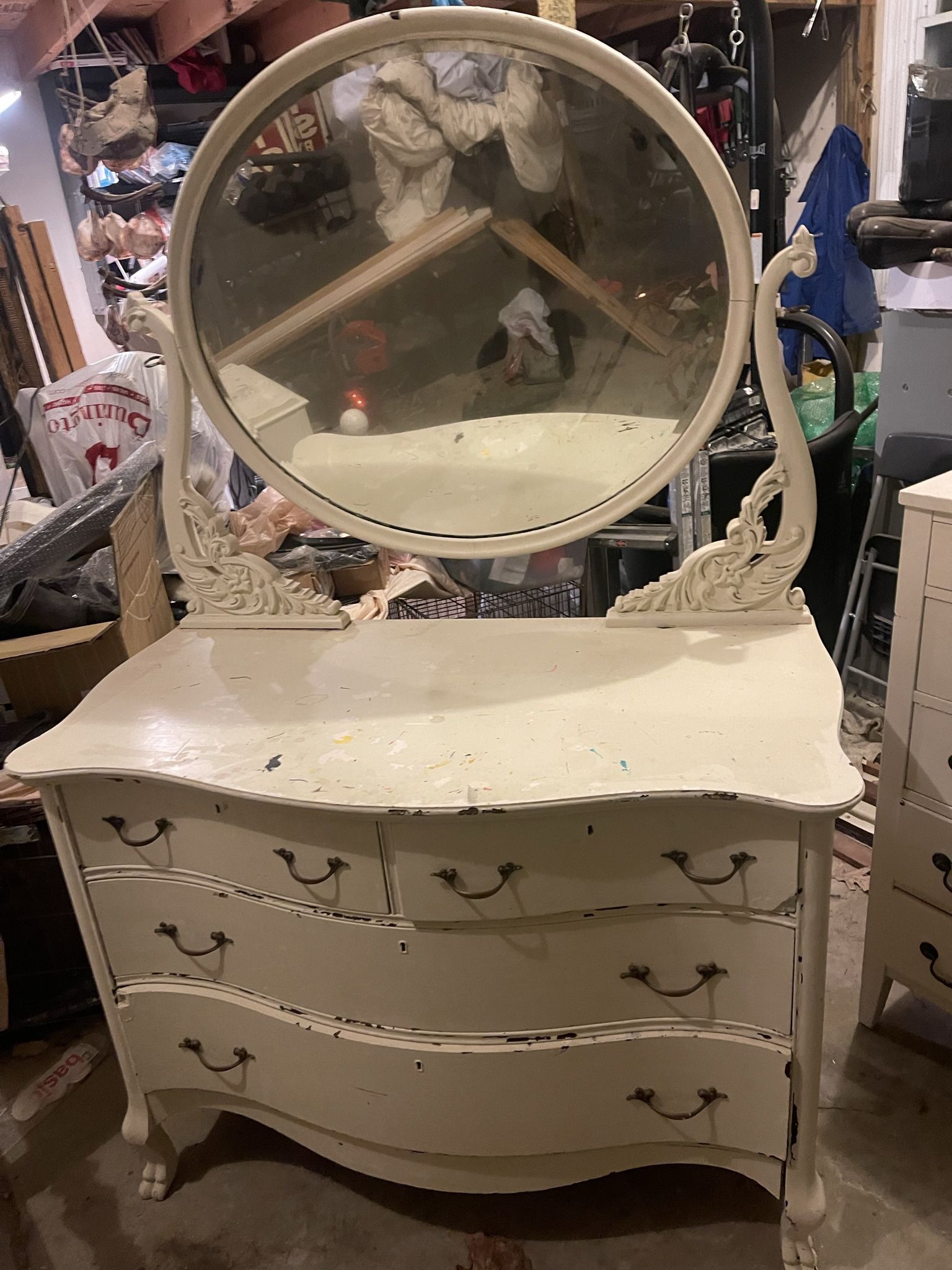 Antique Claw Foot Dresser