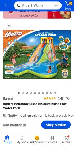 Inflatable water slide