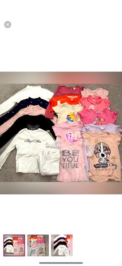 Bundle: kids girl Short And Long Sleeves tees size 4-5