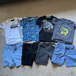 Boys' Summer Clothing Bundle (8 Pieces) – Size 4-6 Years