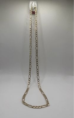 14KT Gold Figaro Chain Necklace