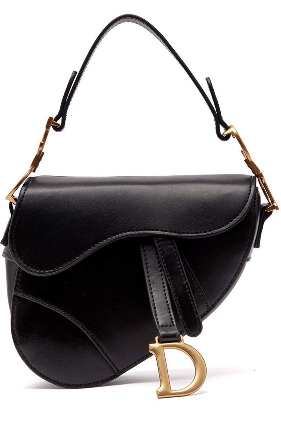 Dior Oblique Saddle Bag in Black