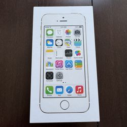 iPhone 5 S White 16 GB Unlocked With New Box. 