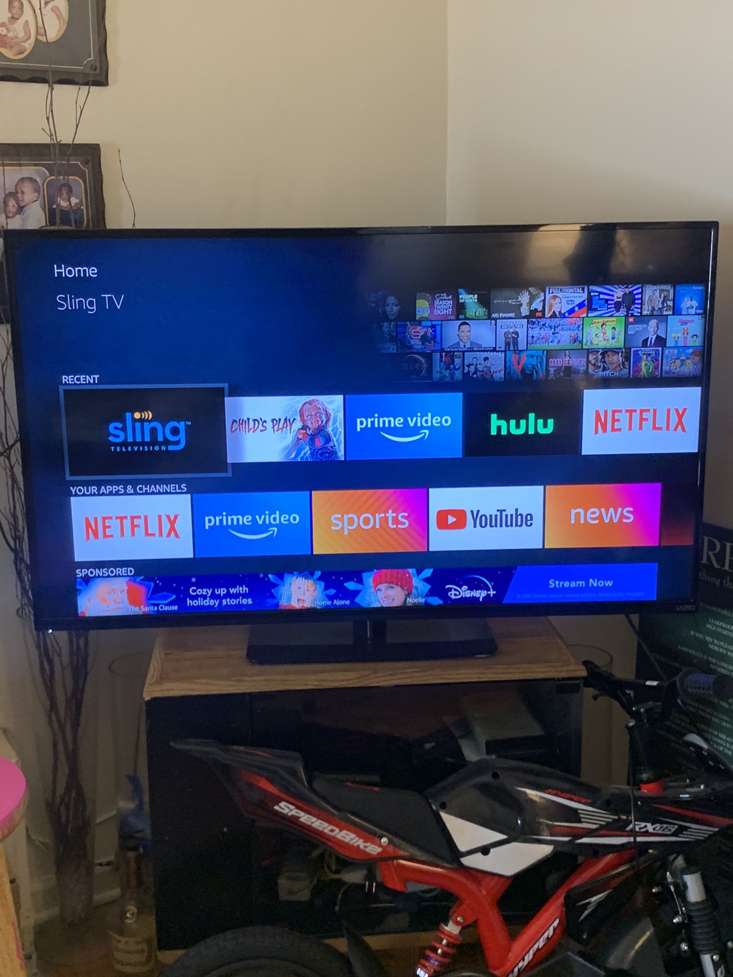 Free Vizio 50 inch TV (with Slight Issue) Pick up only