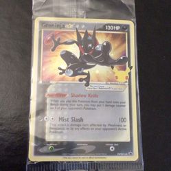 Pokemon Card GRENINJA  Gold Star  Holo Promo Celebrations SEALED
