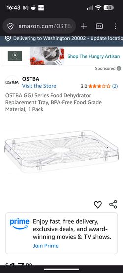 OSTBA GGJ Series Food Dehydrator Replacement Trays  and Top Cover Lid