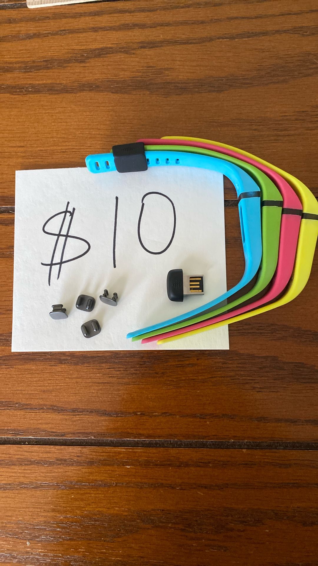 Fitbit Bands With Metal Clasps X4, Wireless Sync Dongle
