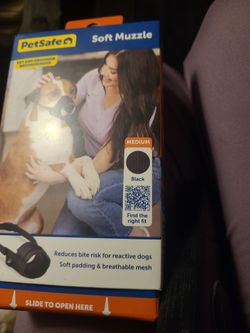 Pet safe soft muzzle med