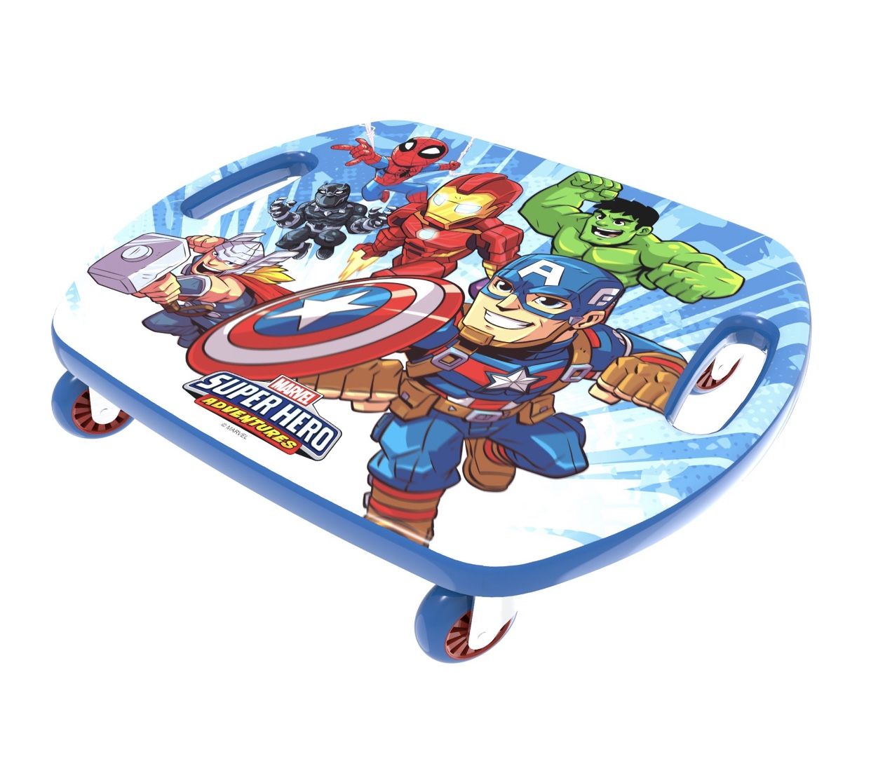 Scoot Racer Marvel Avengers Scooter Board with Casters for Kids