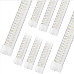 Led Shop Lights,4FT LED Light 50W 6500K 7000LM Led Daylight,Garage Light Linkable Clear Cover Integrated V-Shape for Garage Warehouse Workbench Worksh