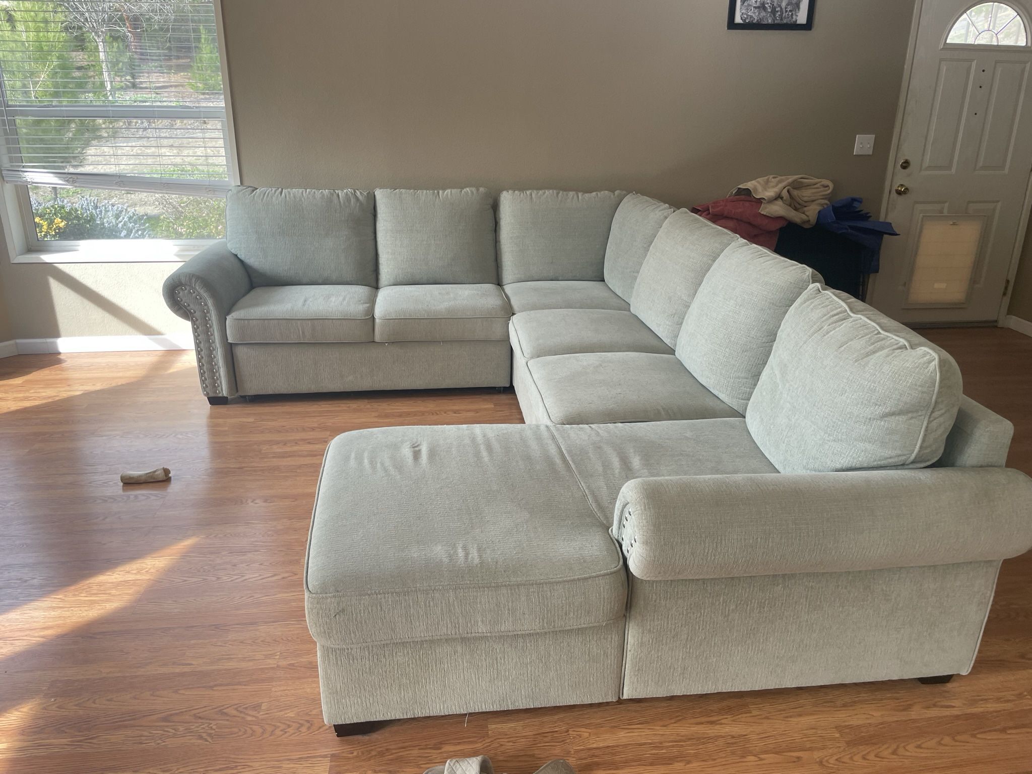 Playroom Artisan Blue 4 Piece Left Arm Facing Sectional