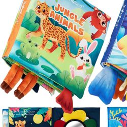 New Baby Books 0-6 Months Sensory Montessori Toys Infant Crinkle Squeak Book Cloth Soft Reading Toy I bought for 2 book but only sell this one here   
