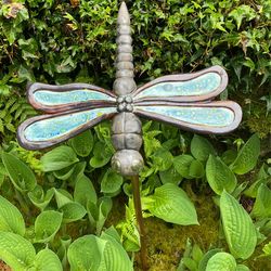 Unique Handmade Dragonfly Garden stake