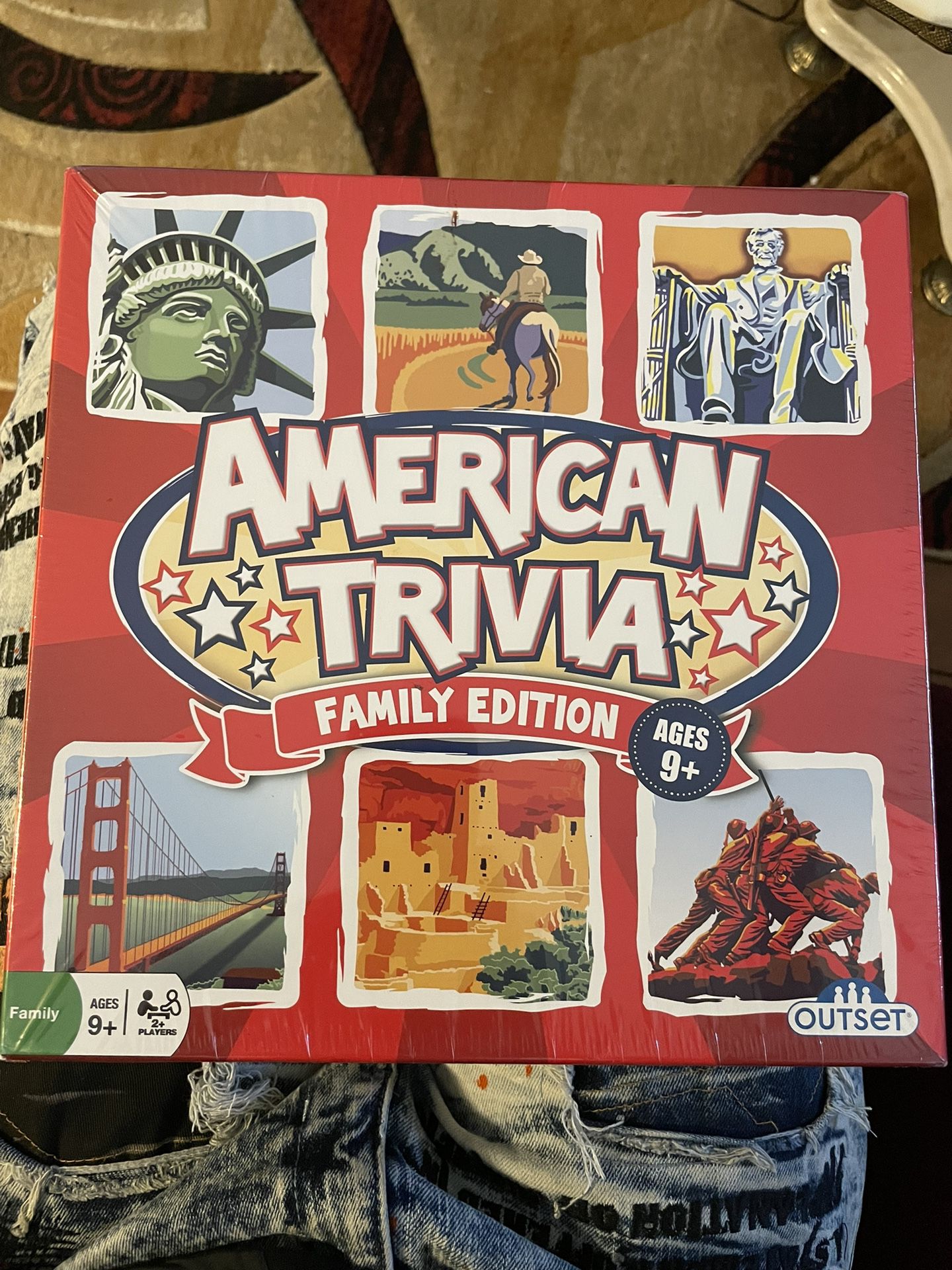 American Trivia Family Board Game