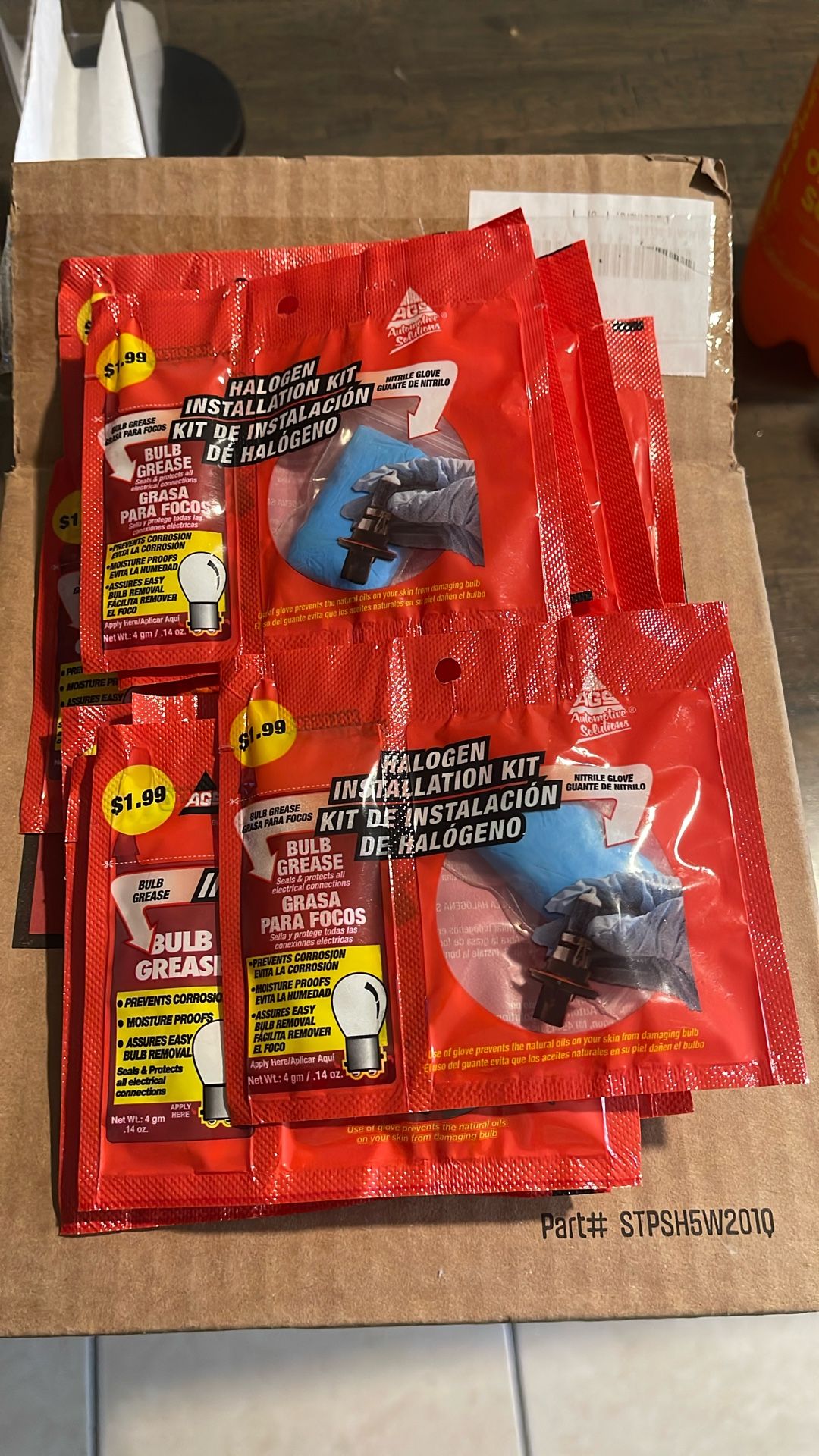 13 Bags Of Bulb Grease.