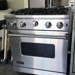 VIKING 30”WIDE GAS RANGE STOVE IN STAINLESS STEEL 