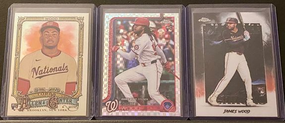 2025 Topps Chrome/Topps Allen & Ginter James Wood Rookie Cards (Lot of 3)