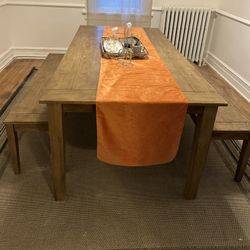 Large table With Benches 