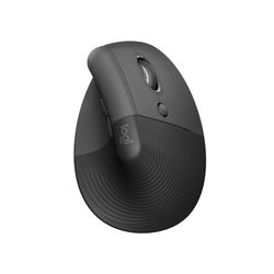 Logitech Lift for Business Left, Vertical Ergonomic Mouse - Left-handed, Wireless, Bluetooth or Secured Logi Bolt USB, Quiet clicks, Globally Certifie