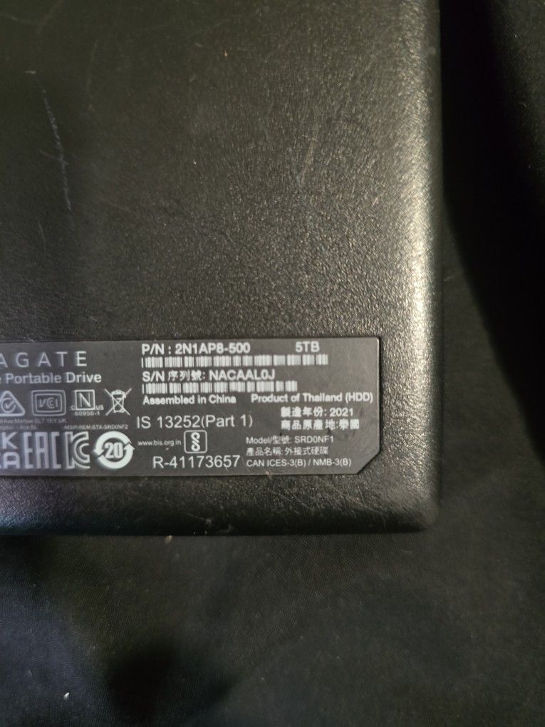 Seagate Portable Drive 5tb