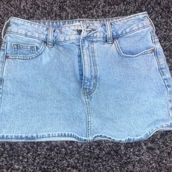 PacSun Light Wash Skirt