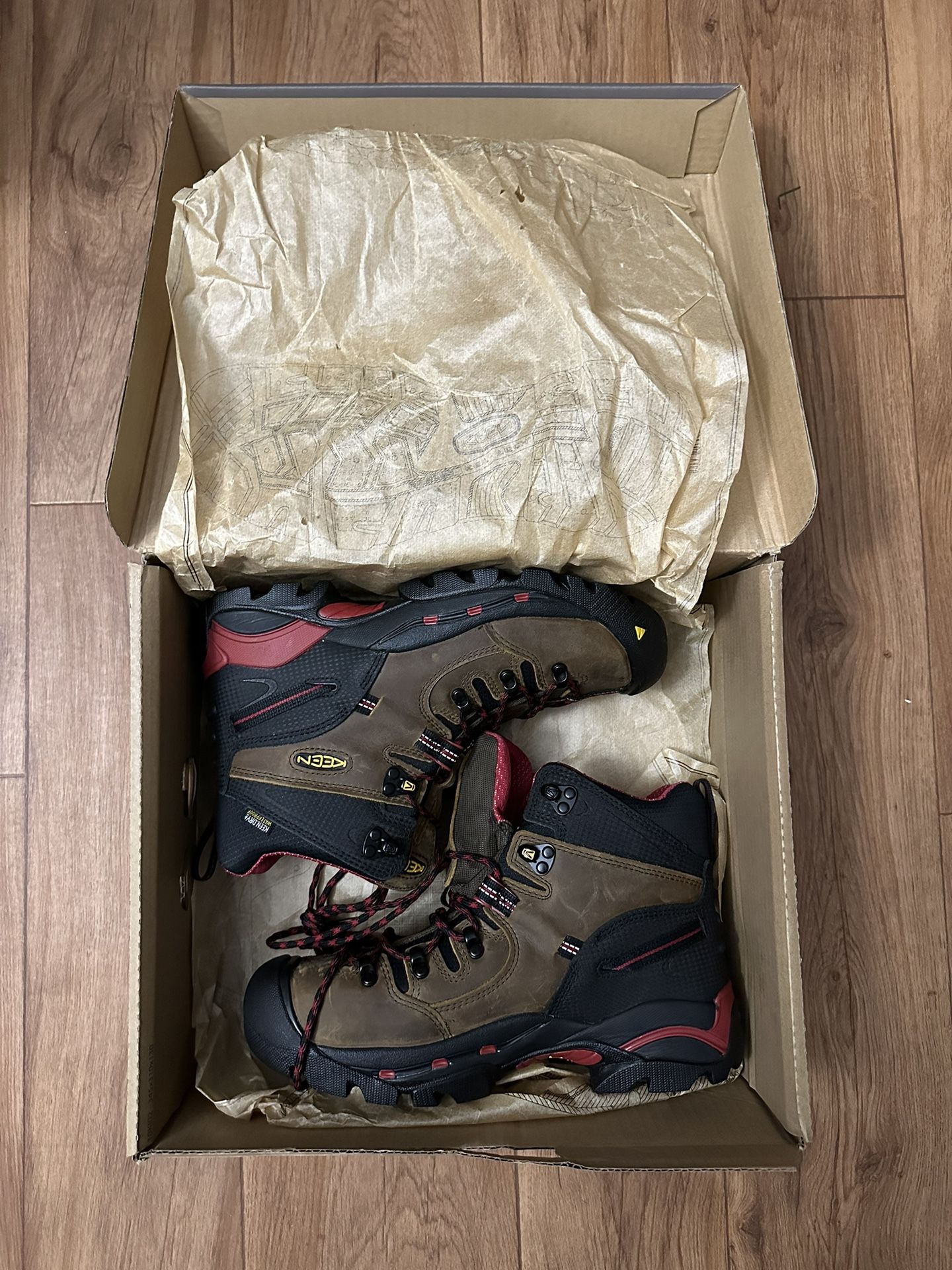 Men's Pittsburgh 6" KEEN Leather Waterproof Steel Toe Work Boots
