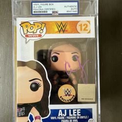 WWE AJ Lee Signed And Authenticated Funko