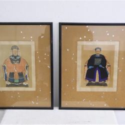 Chinese Ancestral Watercolor Paintings 